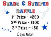 2016 Stars and Stripes cash prize raffle  

