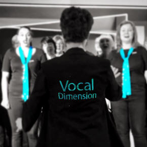 Vocal Dimension singing at the Ideal Home Show on Sunday 18th March 2018