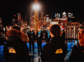 Singing on the top of the O2 